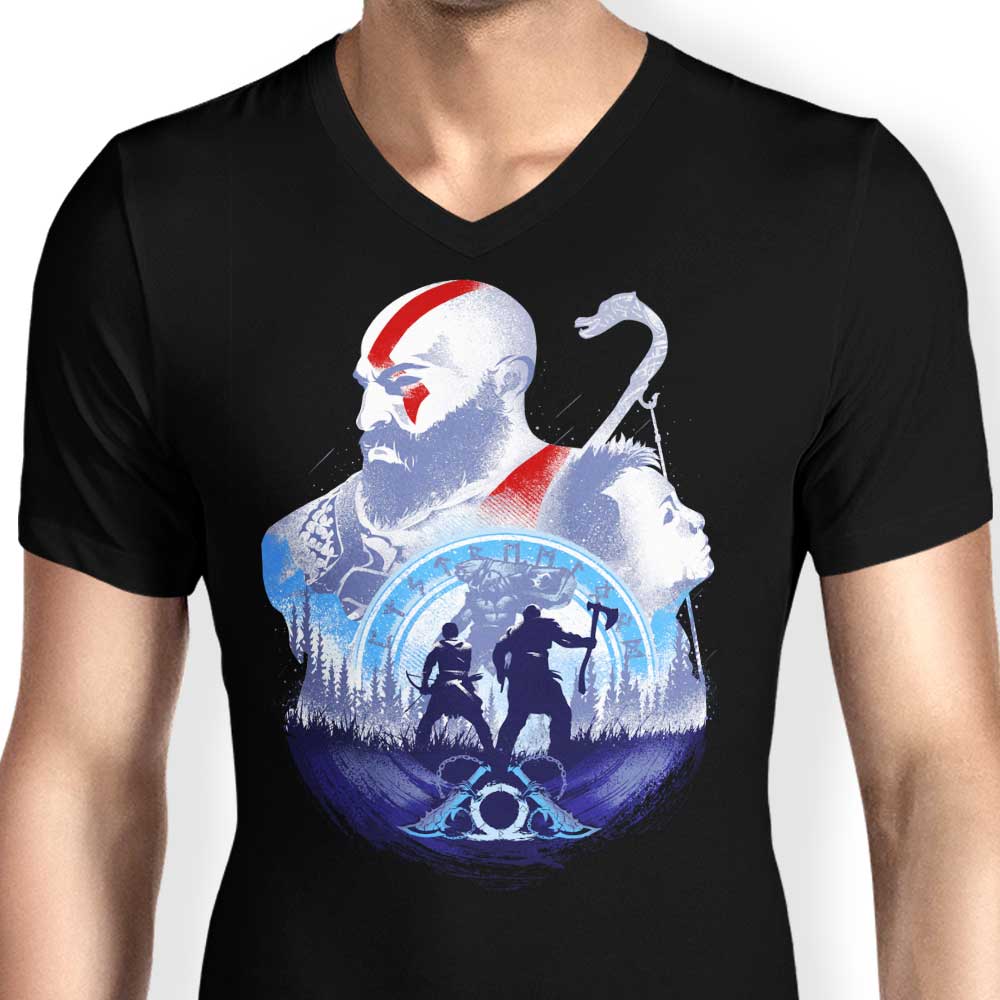 Men's V-Neck: Father - Son Adventures Collection