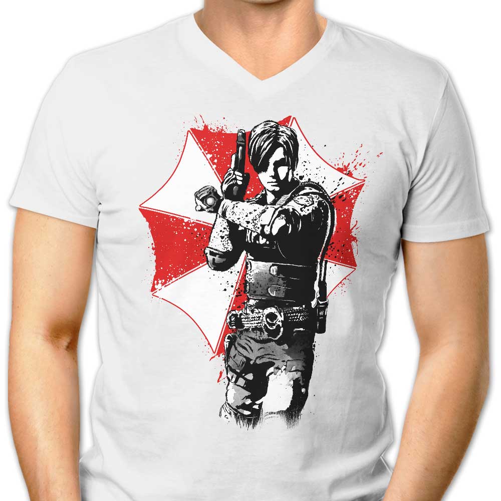 Men's V-Neck RPD Police Officer Shirt
