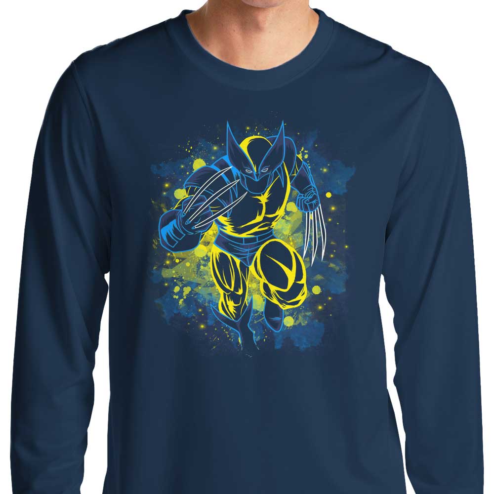 Soulkr's Inked Adamantium Long - Sleeve Comfort T - Shirt