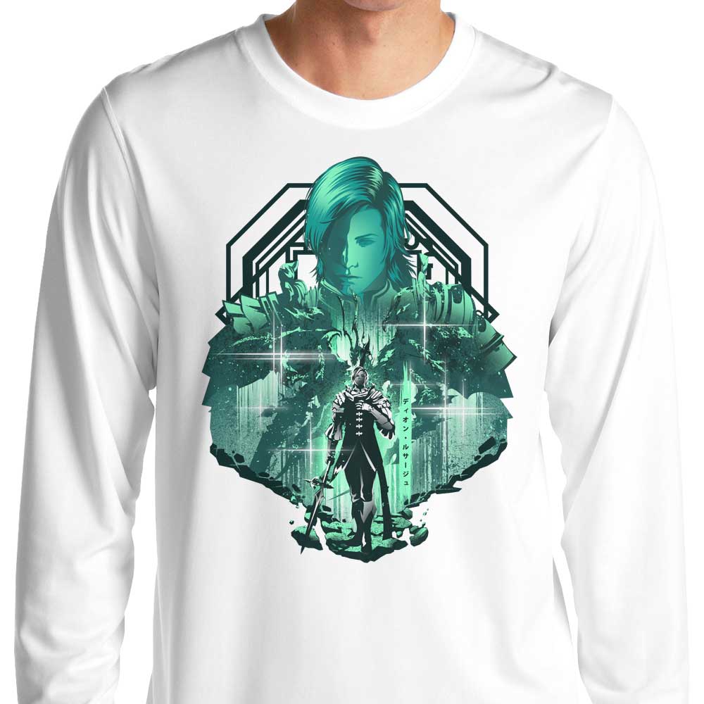 The Mighty Power of Bahumut-themed Long Sleeve T-Shirt for Fashion Lovers