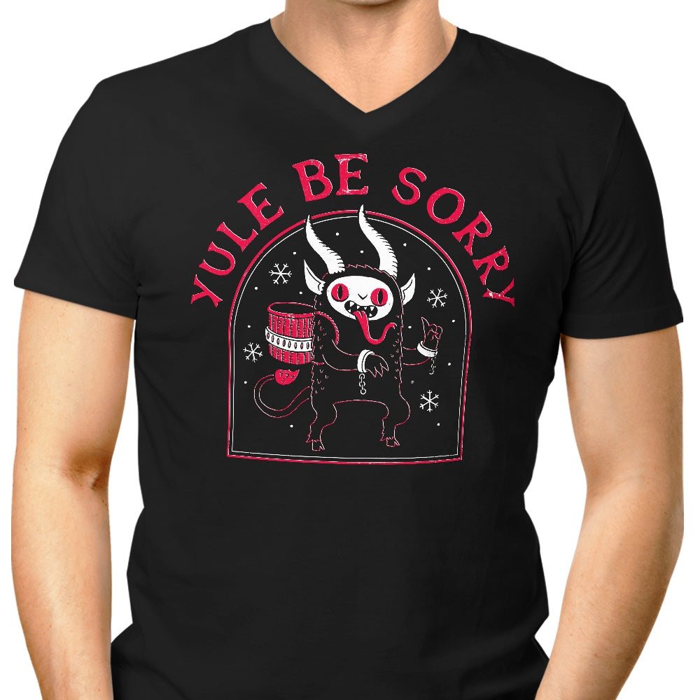 Men's Apologetic V-Neck - Yule Be Sorry Style