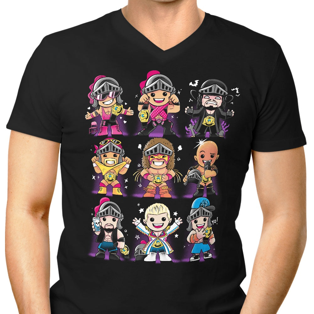 Alemaglia's OUAT Icons Men's Stylish V-Neck
