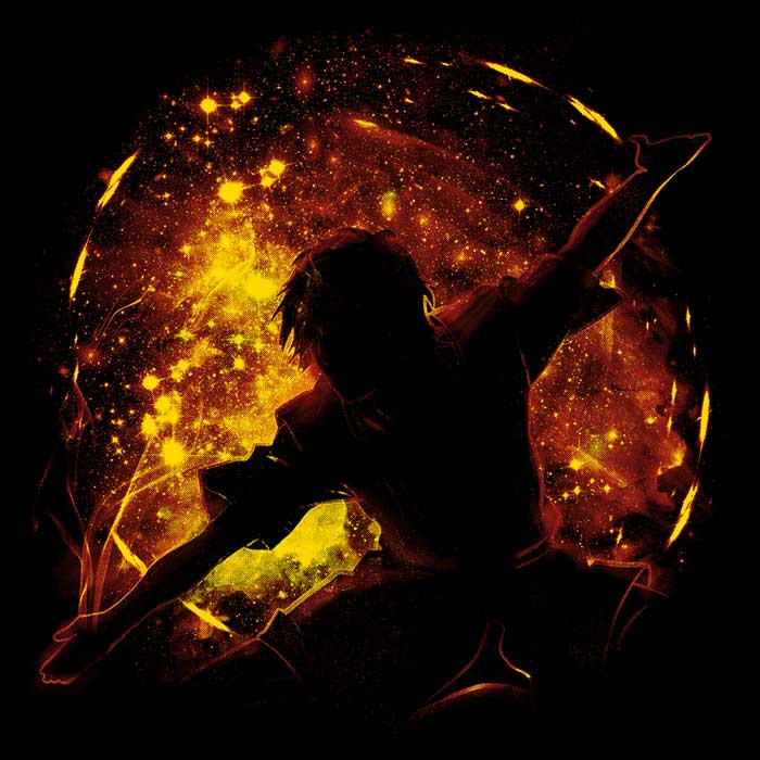 Kharmazero's Space Flame Long Sleeve Comfort T - Shirt