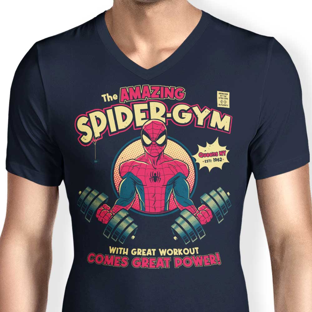 Men's Spider Gym V-Neck T-Shirt