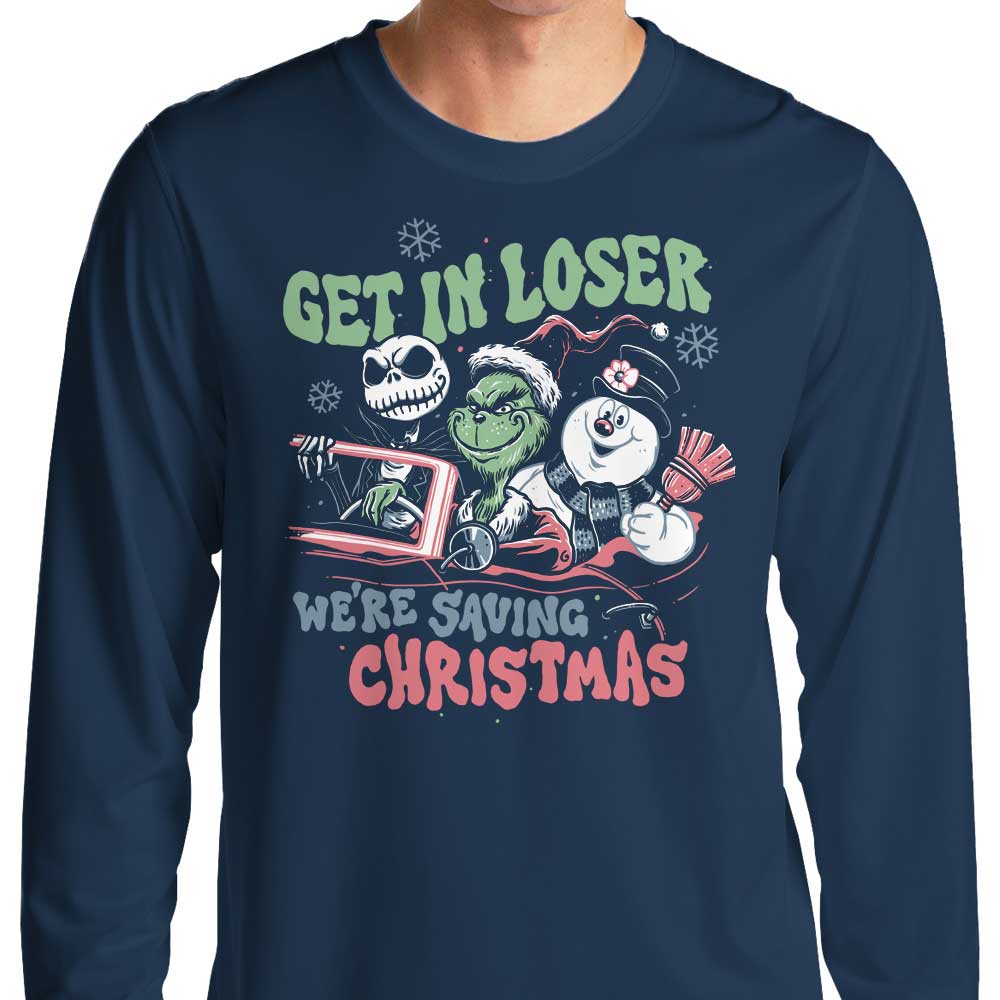 Momma Gorilla's Christmas Losers Long Sleeve Crewneck T - Shirt for All Sizes