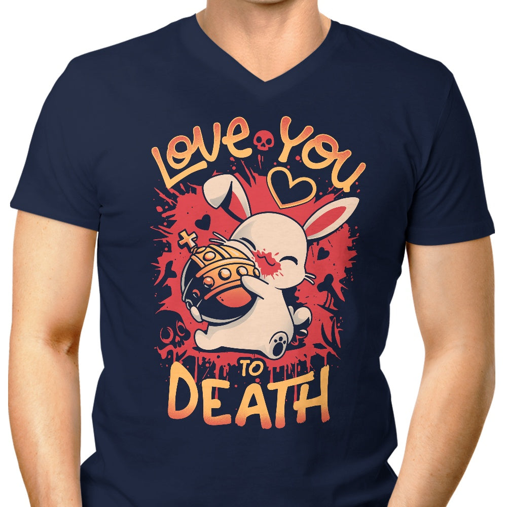 Men's Stylish V-Neck Holy Love Grenade T-Shirt