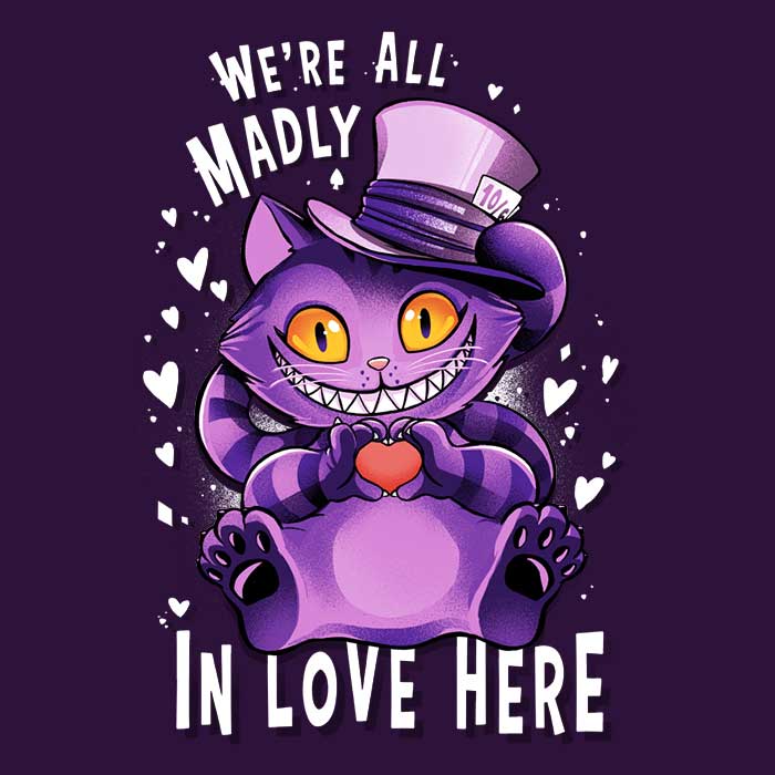 Alemaglia's Long Sleeve 'Madly in Love' T - Shirt in S - 4XL Sizes