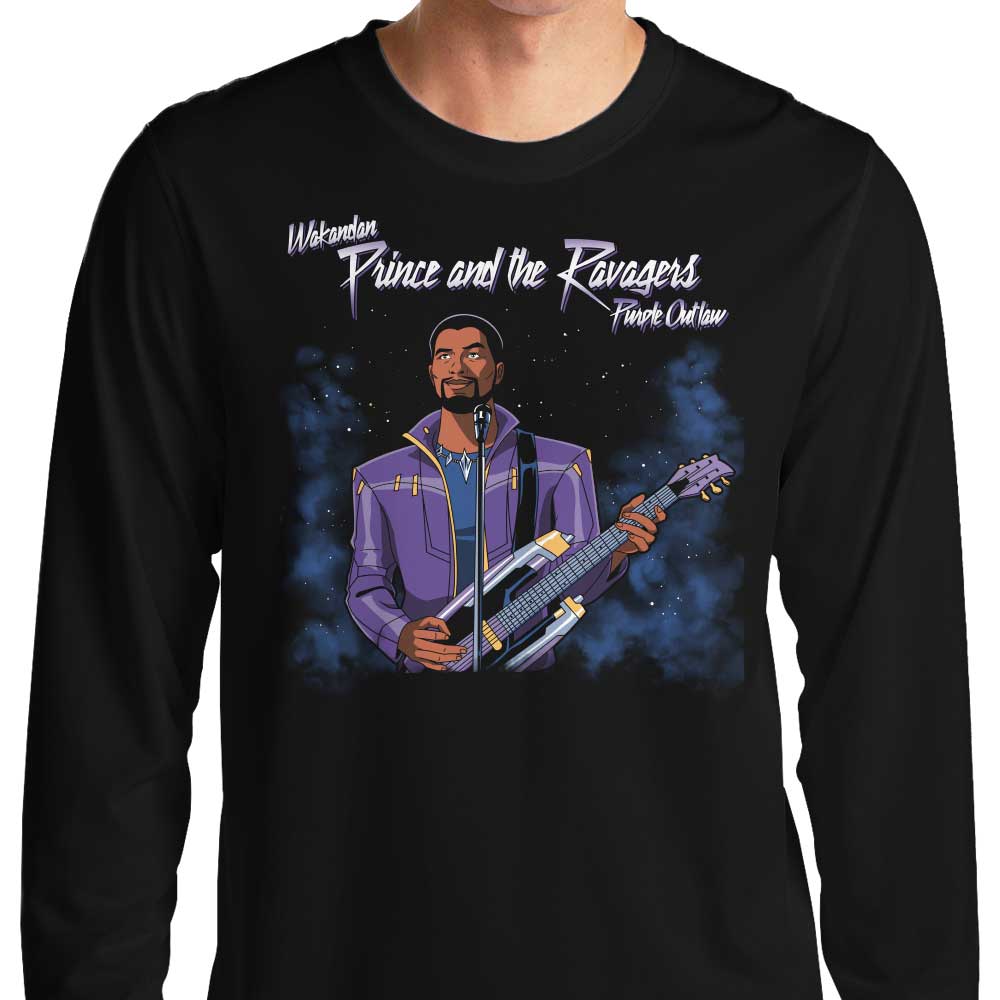 Long Sleeve Purple Outlaw T-Shirt by Prime Premne Design