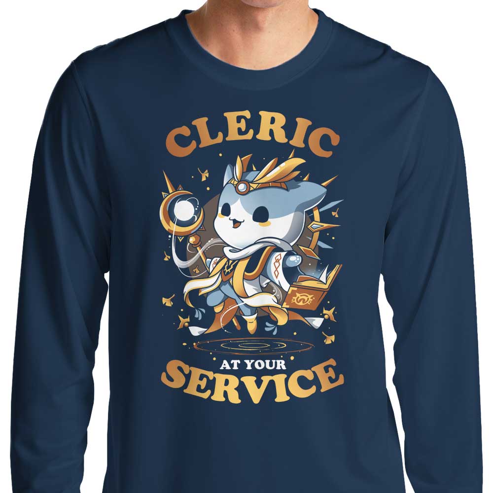 Available Cleric Long Sleeve Crewneck T-Shirt for Service