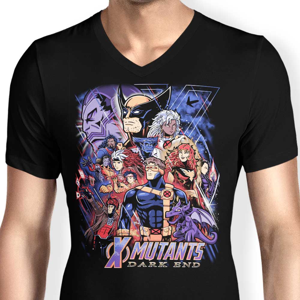Stylish Men's V-Neck T-Shirt - Dark End Collection
