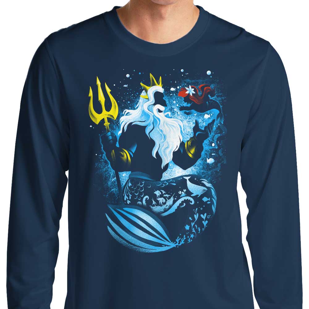 The Majestic Sea King Long Sleeve T - Shirt by Alemaglia