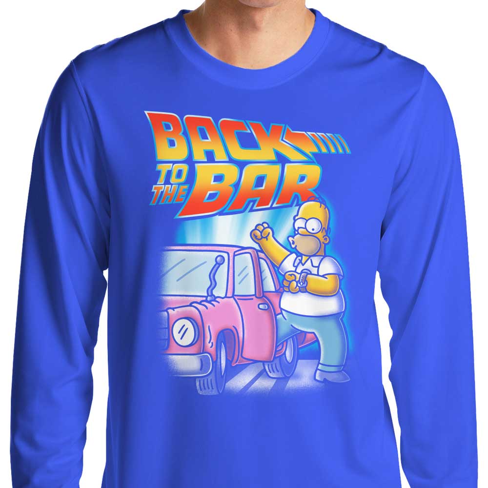 Firebeard's Retro Back to the Bar Long Sleeve Crewneck T - Shirt