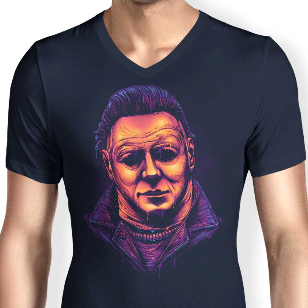 Men's Glowing V-Neck Slasher T-Shirt