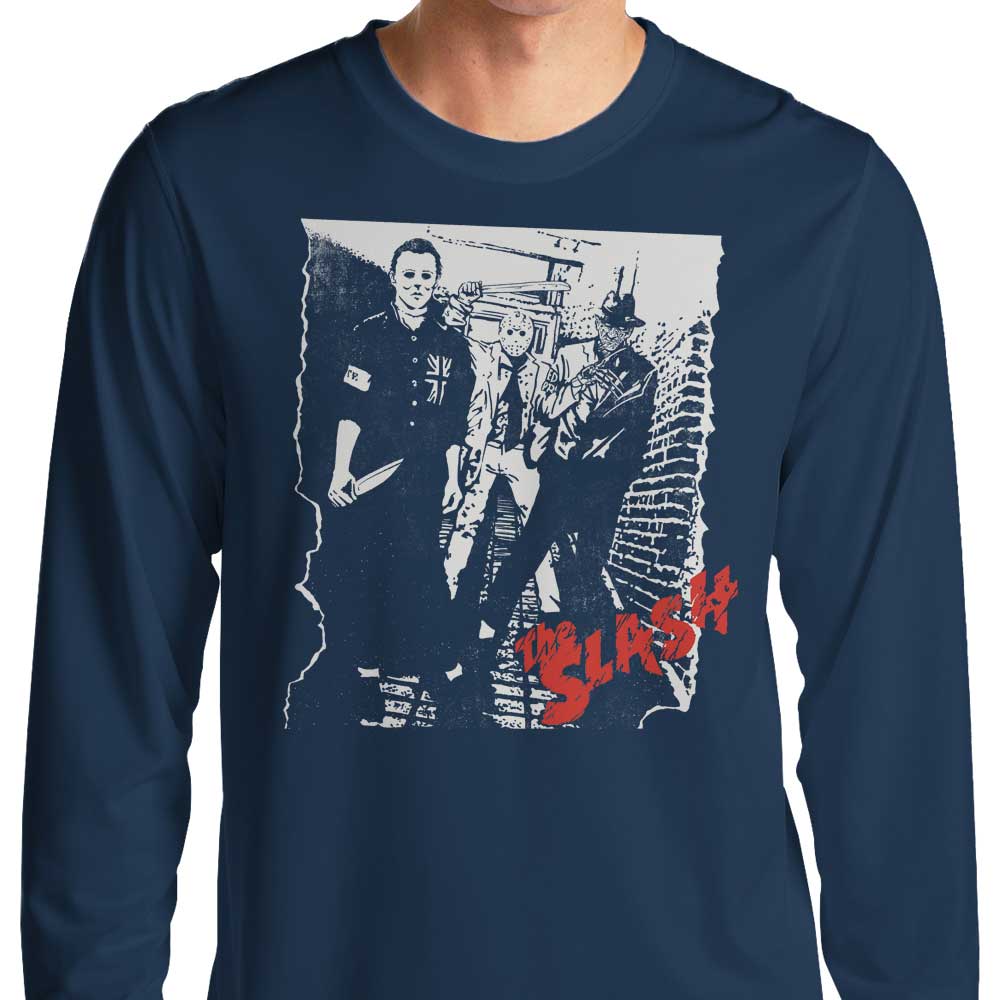 The Stylish Slash Long - Sleeve Men's T - Shirt