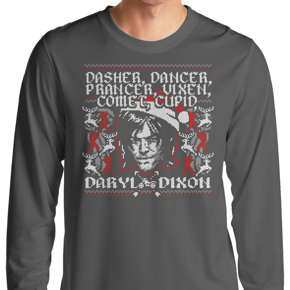 Long Sleeve T-Shirt Featuring Dasher, Dancer and Dixon by Ryan Astle