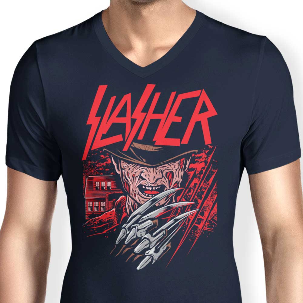 Men's Stylish V-Neck - The Nightmare Slasher Apparel