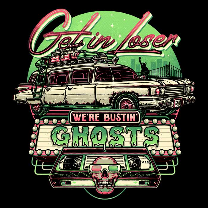 Momma Gorilla's Long Sleeve 'We're Bustin' Ghosts' T-Shirt