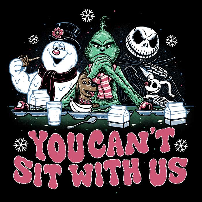 Mean Christmas-themed Long Sleeve T-Shirt by Momma Gorilla