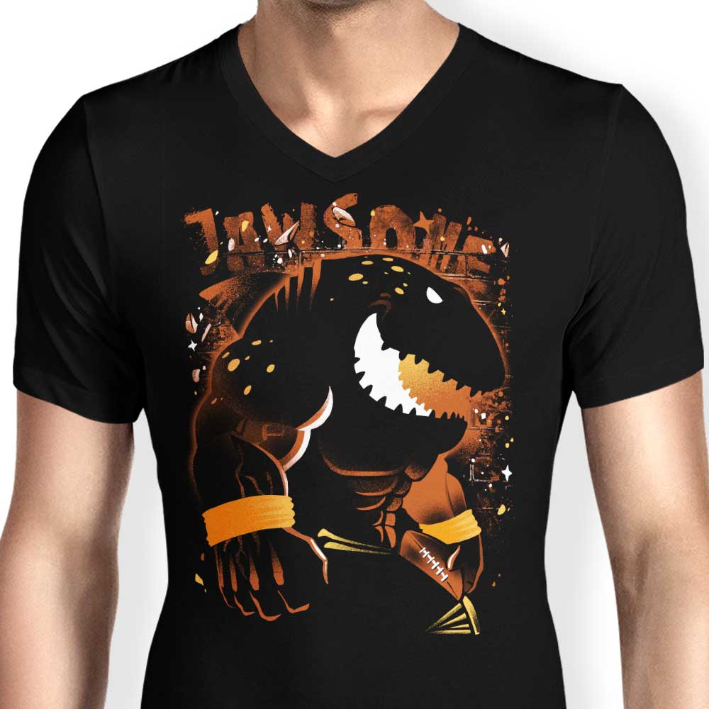 Men's V-Neck T-Shirt Inspired by The Whale Shark