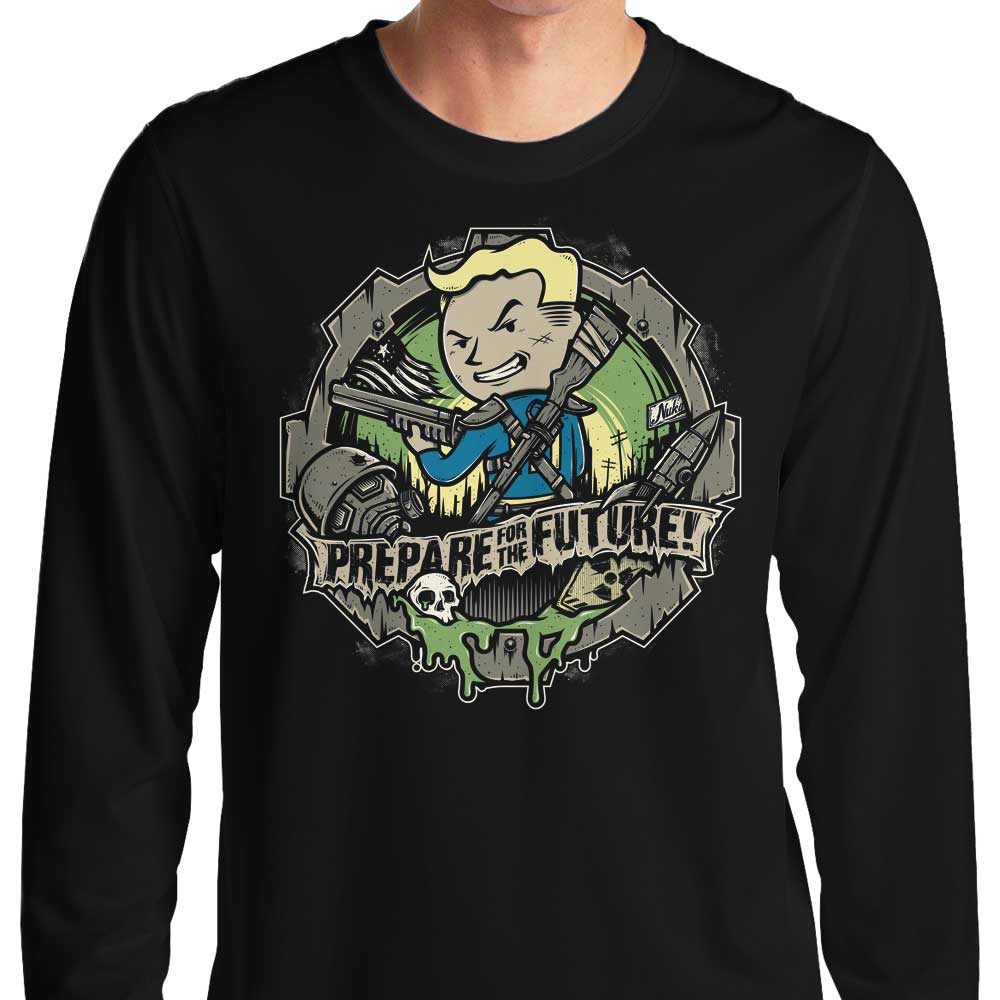 Get Ready for the Future - Men's Long Sleeve Cotton T-Shirt by StudioM6