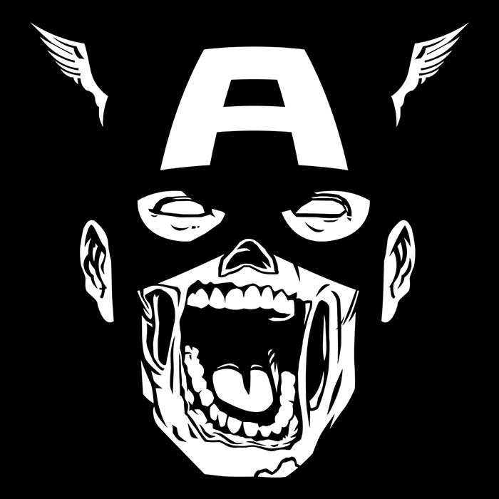 Cool Long Sleeve Zombie Captain T-Shirt for Fashion Lovers