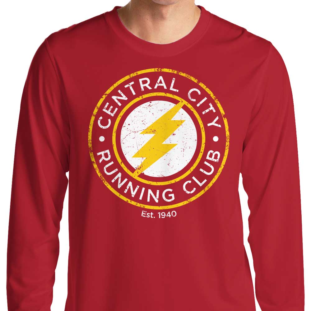 Alecxps Central City Running Club Long - Sleeve Comfortable Crewneck T - Shirt