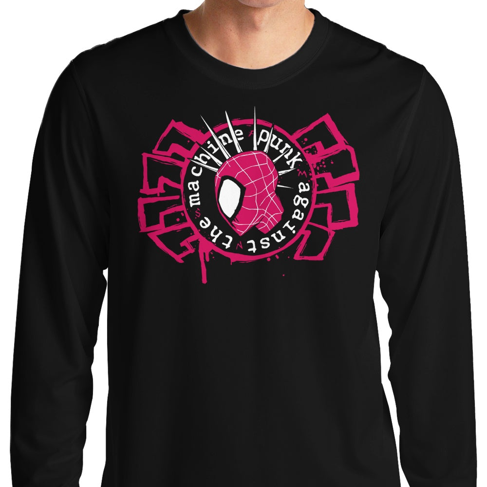 Rebellious Punk Against the Machine Long Sleeve T - Shirt for Fashion - Forward Individuals