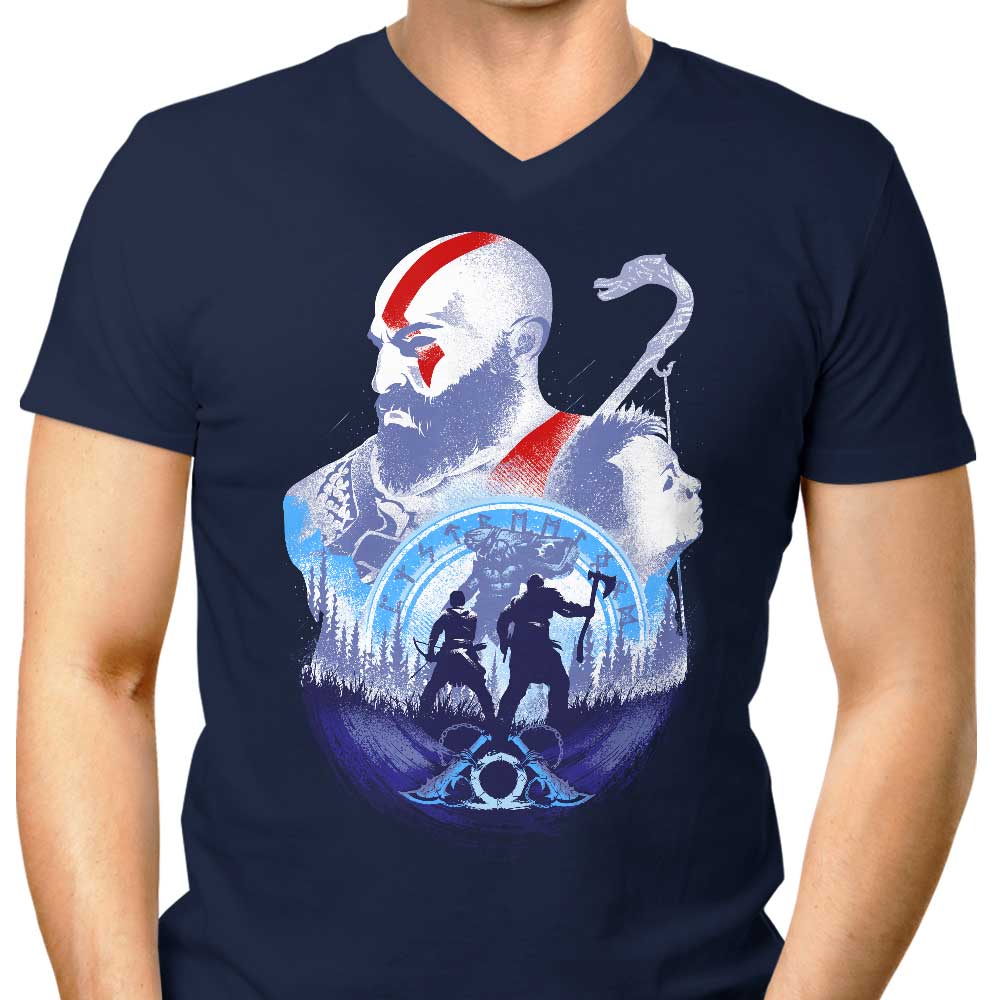 Men's V-Neck: Father - Son Adventures Collection