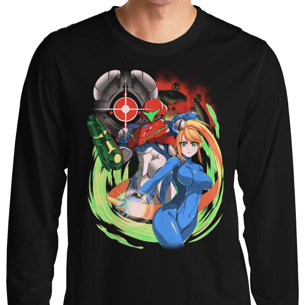 Nighttime Enemy Long Sleeve Men's Casual T-Shirt from Coinbox Tees