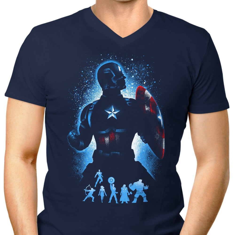 A Timeless Man's V-Neck T-Shirt - The Man Out of Time