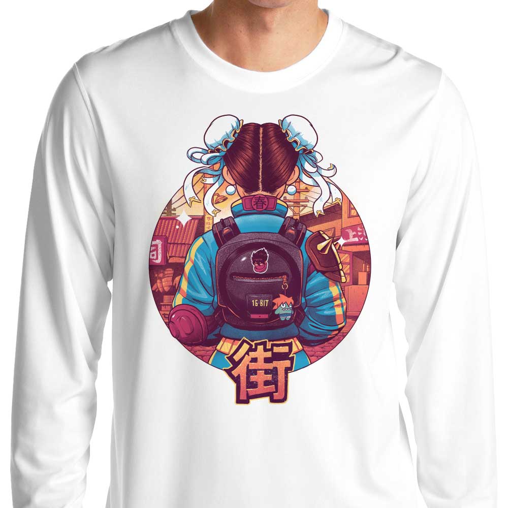 Bruno Mota Spring Fighter Long Sleeve Crewneck T-Shirt for Men and Women
