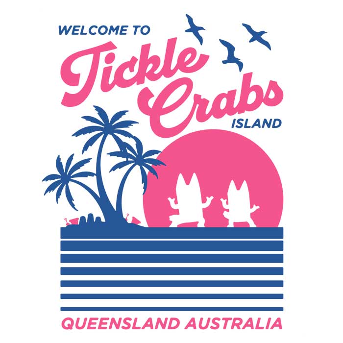 CaptainHarHar's Long Sleeve 'Welcome to Tickle Crabs Island' T-Shirt