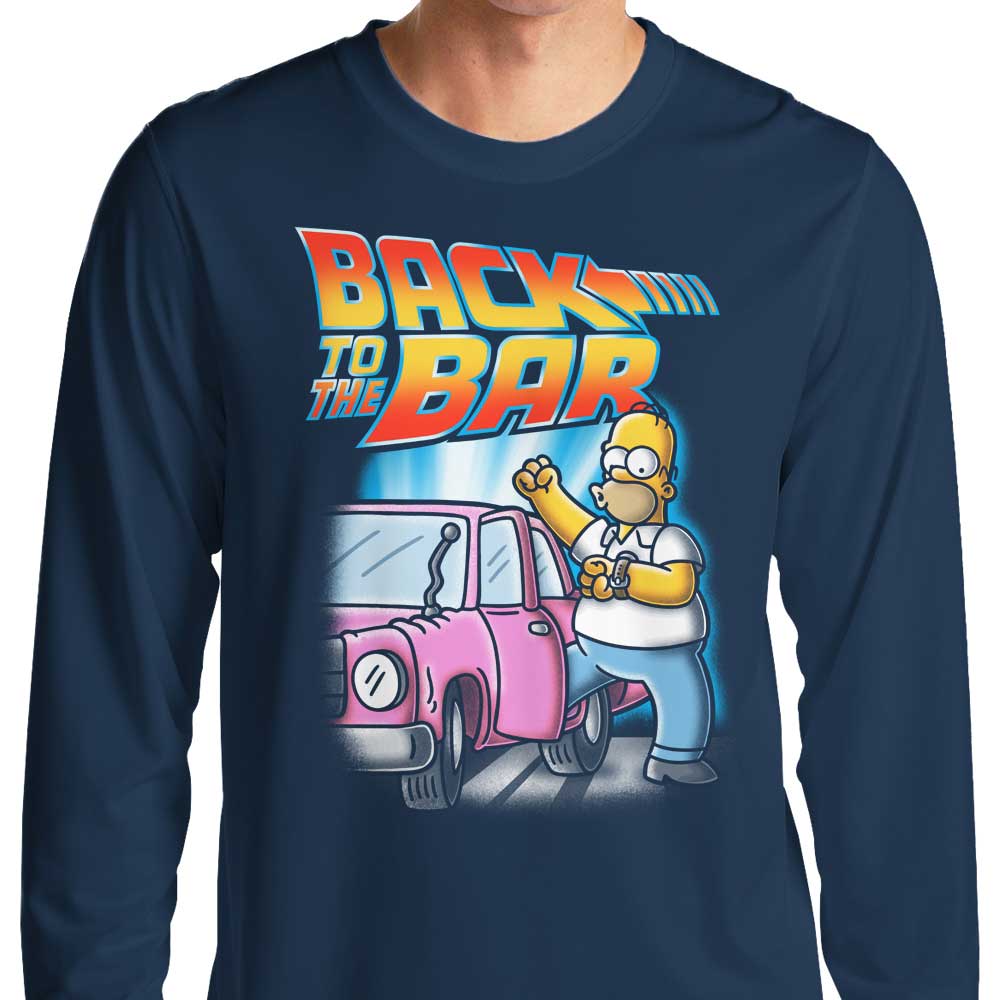 Firebeard's Retro Back to the Bar Long Sleeve Crewneck T - Shirt