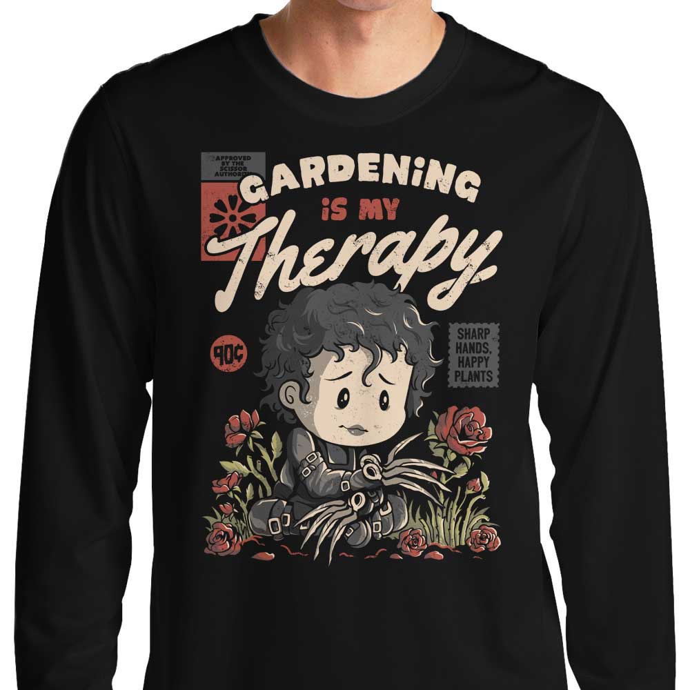 Edu.ely's Gardening Therapy Long Sleeve Crewneck T-Shirt, S - 4XL Sizes