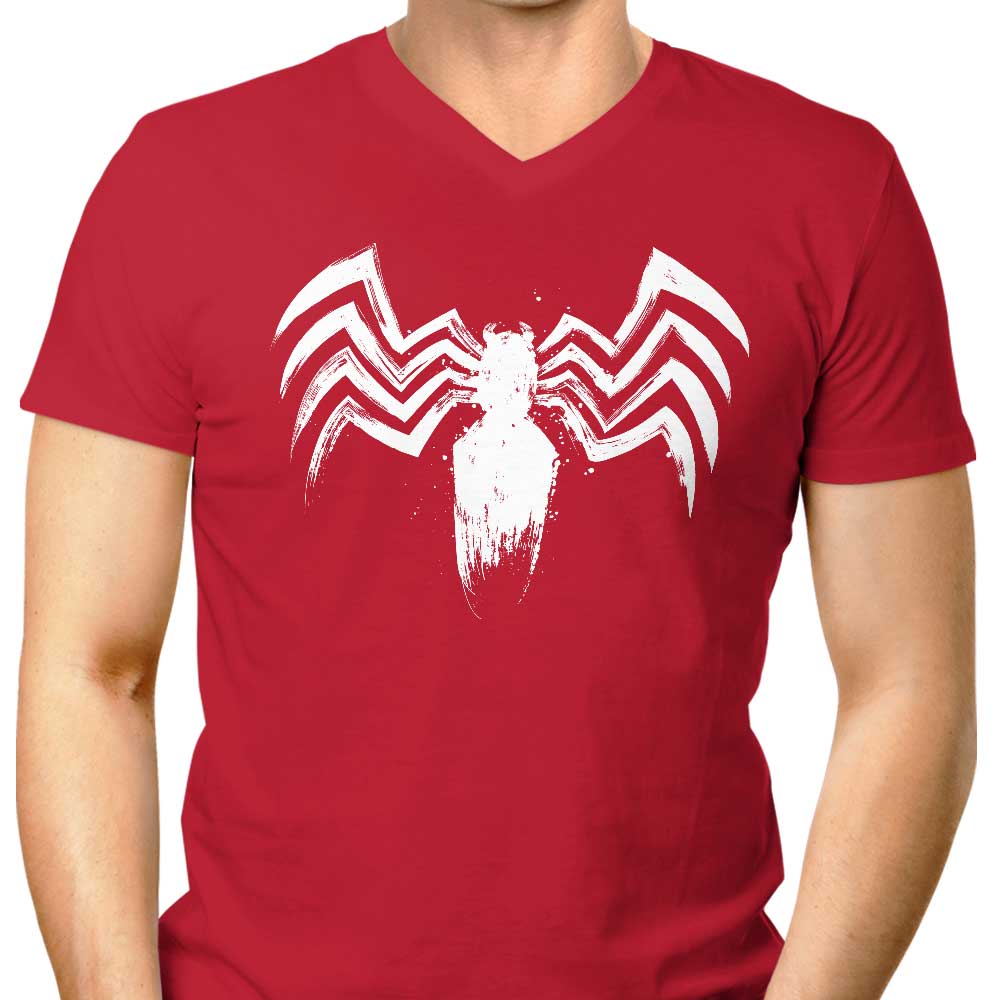 Men's Stylish V-Neck T-Shirt - 'We Are The Symbiote' by Dr. Monekers