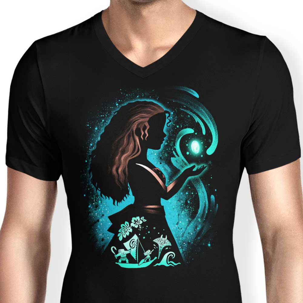 Alemaglia's Men's Stylish V-Neck - The Ocean's Choice