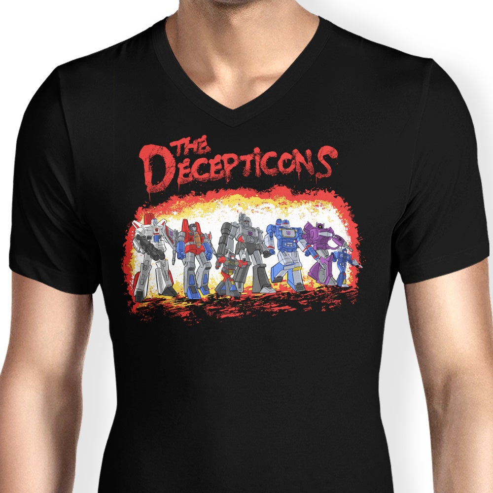 Men's Stylish V-Neck Inspired by The Decepticons