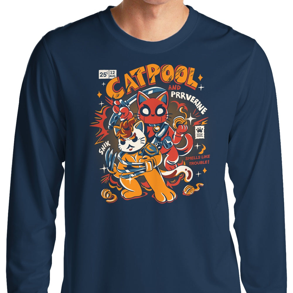 Studio Yumie's Catpool Long - Sleeve Stylish T - Shirt