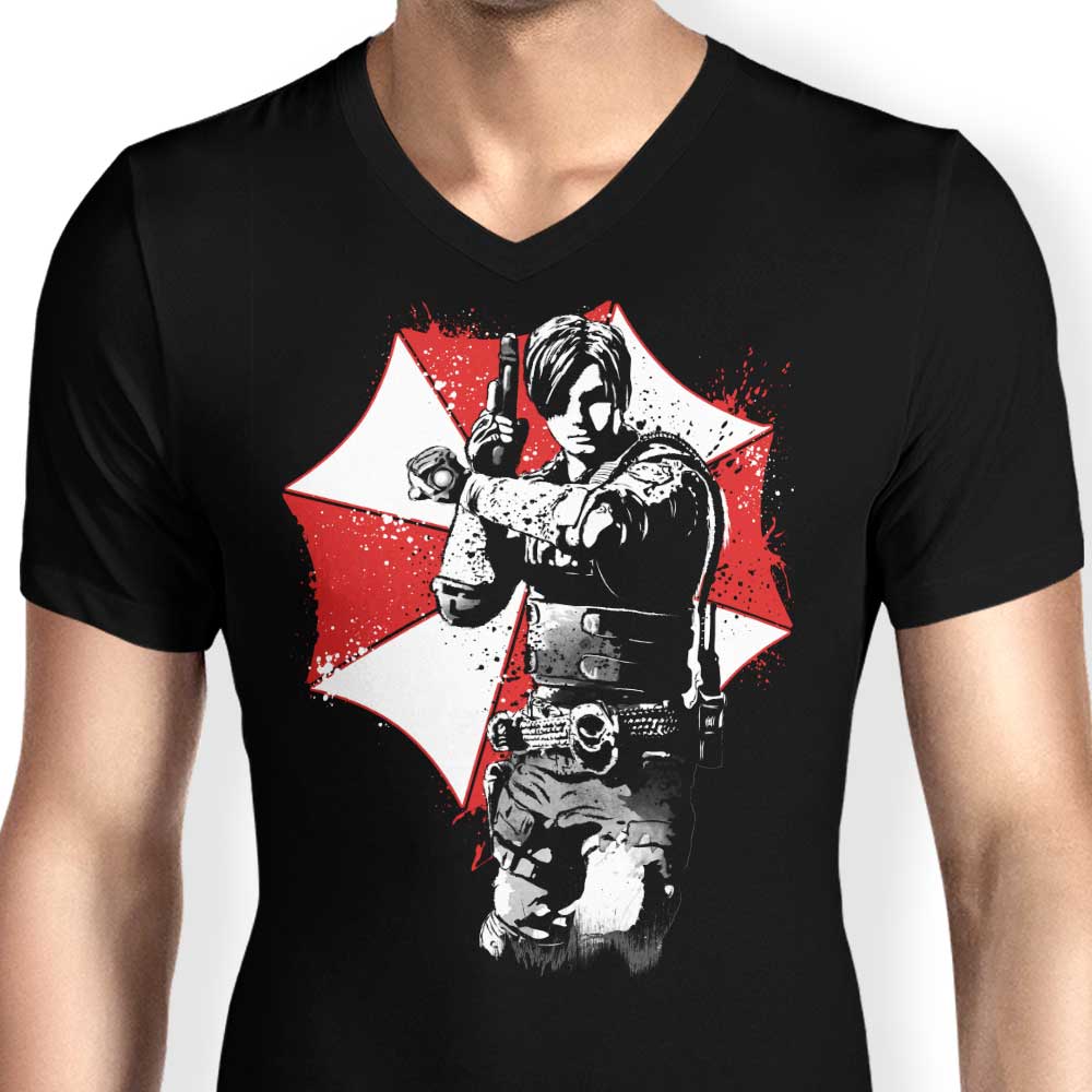 Men's V-Neck RPD Police Officer Shirt