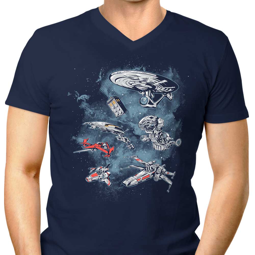 Men's Ultimate V-Neck Space Fleet T-Shirt