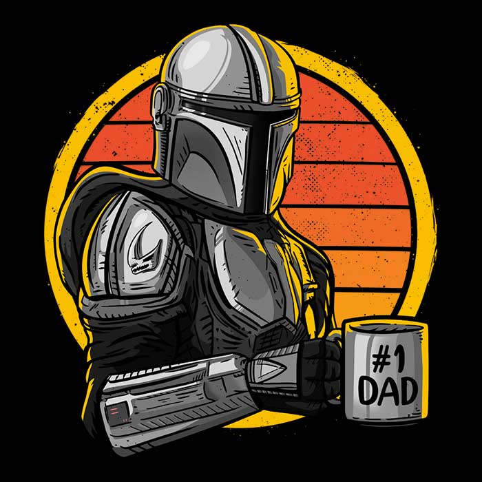 The Best Dad in the Galaxy - Men's V-Neck T-Shirt