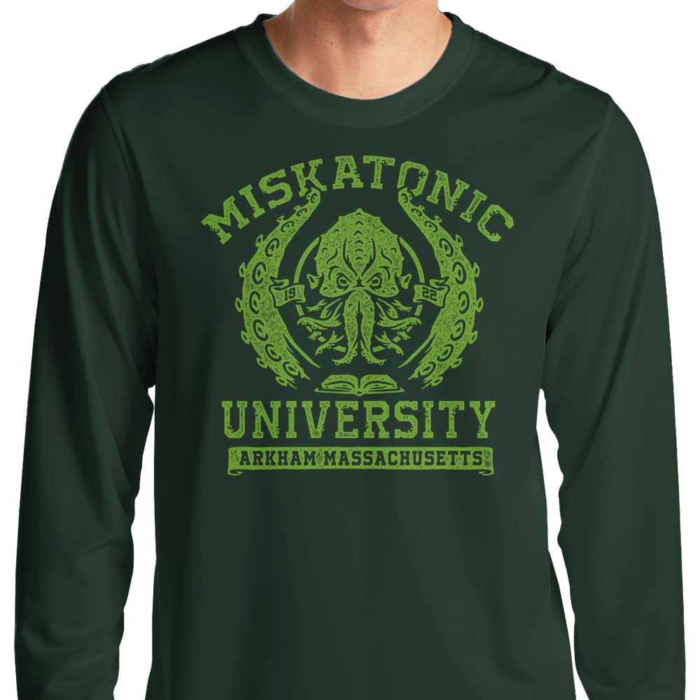 Brandon Wilhelm Art's Miskatonic University Long Sleeve Comfortable T-Shirt
