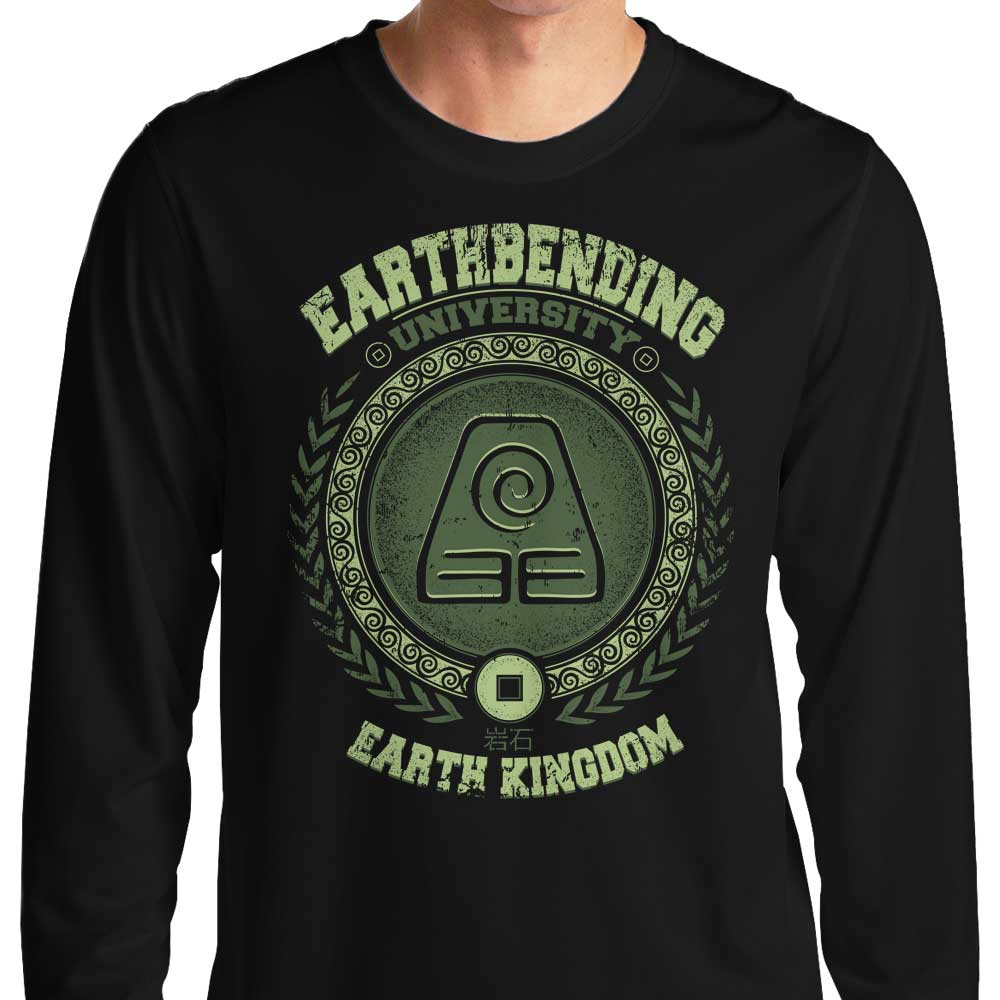Typhoonic Art's Earthbending University Long - Sleeve Crewneck Sweatshirt