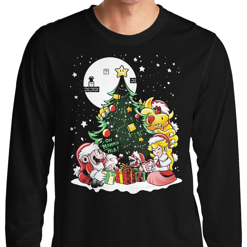 Superb Christmas-themed Long Sleeve Crewneck T-Shirt for All Sizes