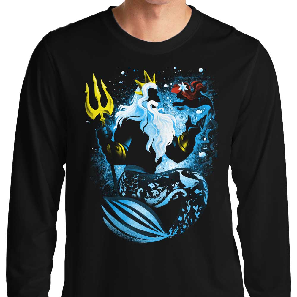 The Majestic Sea King Long Sleeve T - Shirt by Alemaglia