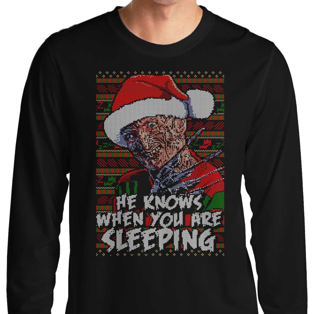 Long Sleeve Ugly Nightmare Themed Sweater T-Shirt