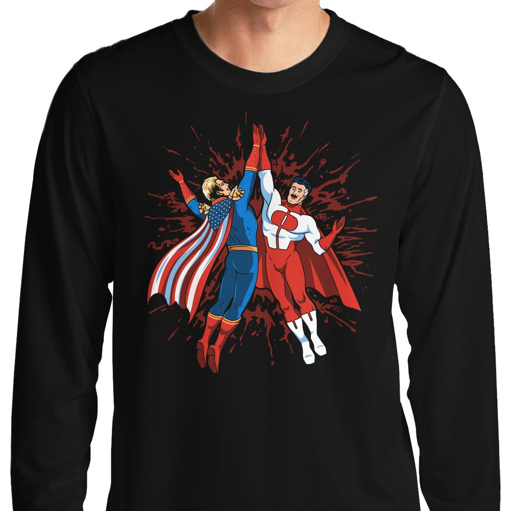 Long Sleeve Super Crazy Friends T-Shirt by Prime Premne Design