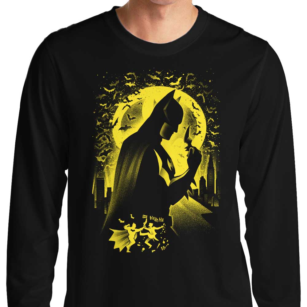 The Enigmatic Dark Night Long - Sleeve Men's T - Shirt