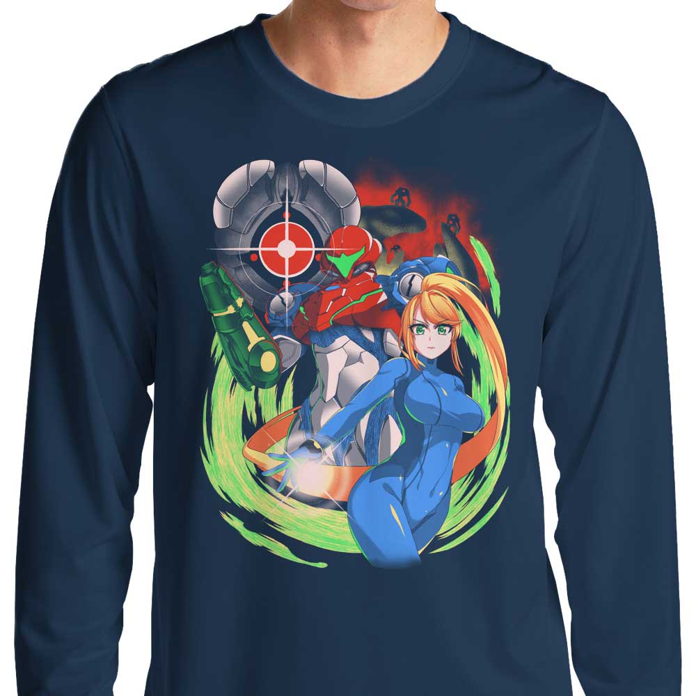 Nighttime Enemy Long Sleeve Men's Casual T-Shirt from Coinbox Tees