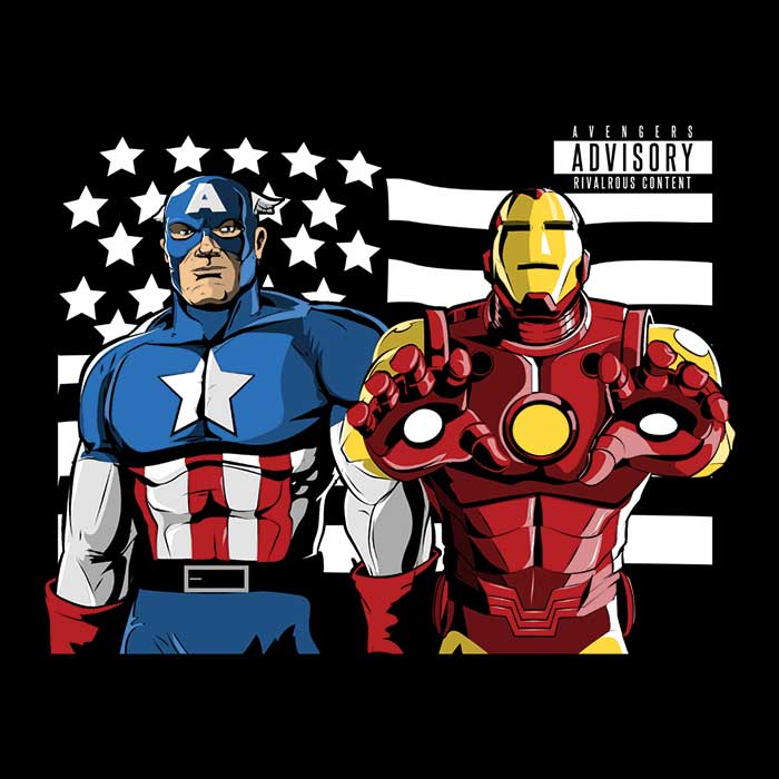 Civil War Junction Long Sleeve Men's and Women's T-Shirt - An Exclusive Design by Aaron Morales